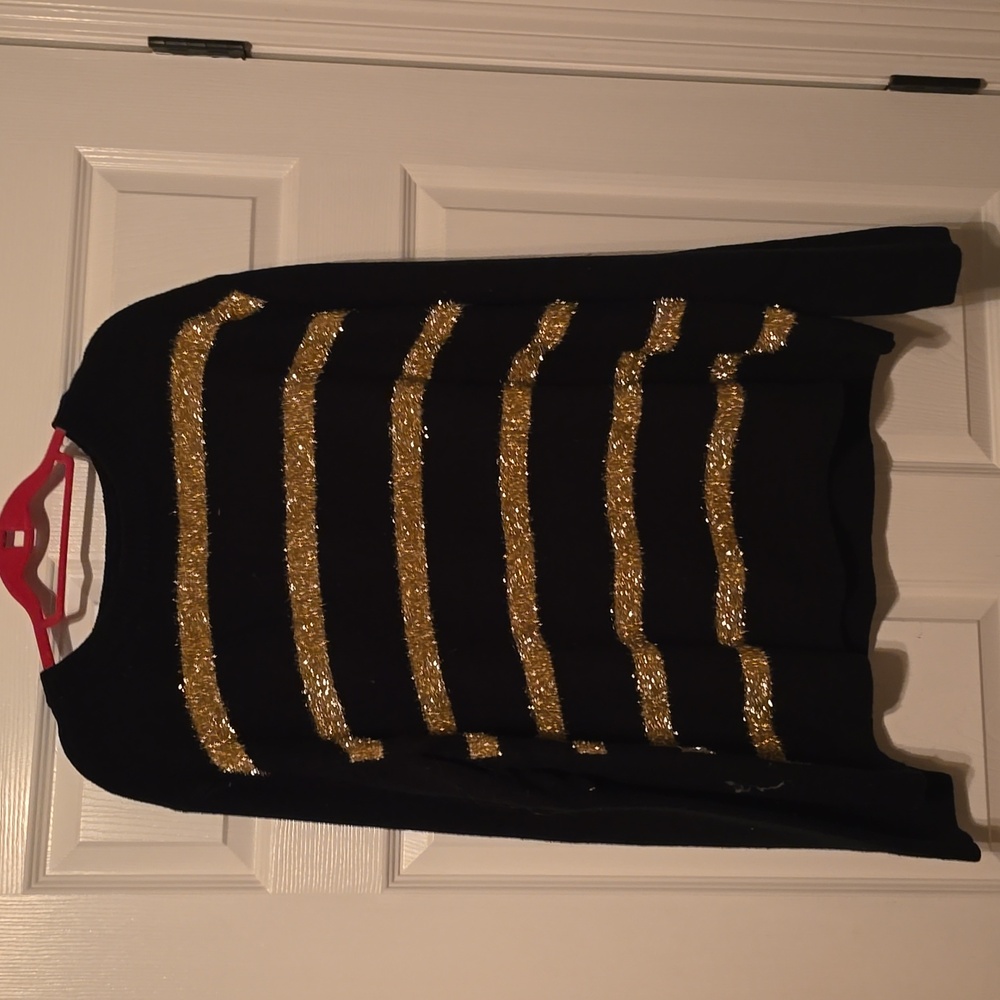 Stripped Gold and Black Sweater